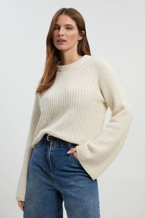 Karen Millen Womens Sequin Knit Tie Bow Jumper - Monochrome Multi - Size X-Small