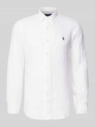 Polo Ralph Lauren Regular Fit Freizeithemd aus reinem Leinen in Weiss, Gr&ouml;&szlig;e XXL