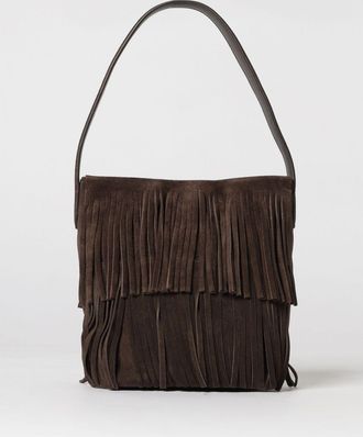 Liviana Conti Borsa Iman Liviana Conti in camoscio con frange