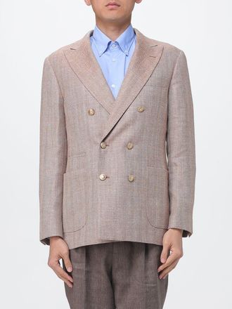 Brunello Cucinelli Blazer a doppiopetto in misto seta
