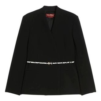 Sportmax Sportmax, Blazers, female, Black, Size: S SportMax Jackets Black