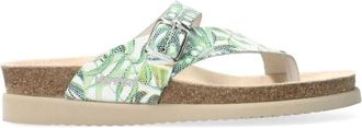 Mephisto Comfortabele Helen Damessandaal - Dames - Slippers - Groen - 36 EU - Leer - Schoenen