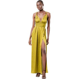 Diarrablu Mailys Dress in Ayel Olive at Nordstrom, Size 3X-Large