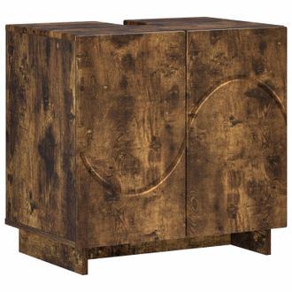 vidaXL Mobile Da Bagno Rovere Fumo 60 X 41 X 58 Cm Vidaxl