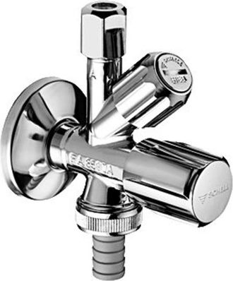Schell combinatie hoekstopkraan 1/2x10mm met filter