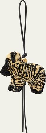 Loewe x Paulas Ibiza Zebra Charm in Raffia
