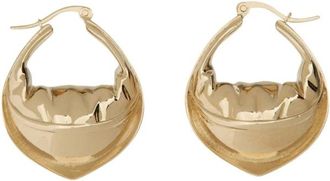 Federico Cina Orecchini a cerchio Tortellino - - Accessories - Donna - Giallo - ONE SIZE