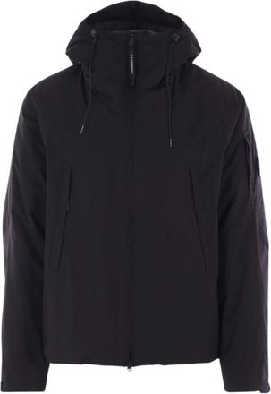 C.P. Company Pro-Tek Gewatteerde Jas met Capuchon - Heren - Winterjassen - Zwart - S - Leer - Jassen