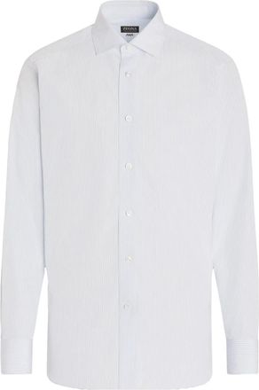 Ermenegildo Zegna striped cotton shirt - men - Cotton - 43 - White