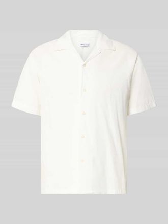 Jack & Jones Jack & Jones Regular Fit Freizeithemd aus Baumwoll-Leinen-Mix in Weiss, Gr&ouml;&szlig;e XXL