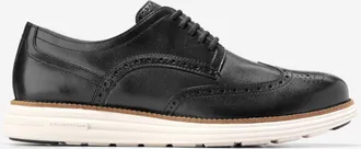 Cole Haan Mens Øriginal Grand Remastered Wingtip Oxford Shoes - Black Size 10.5