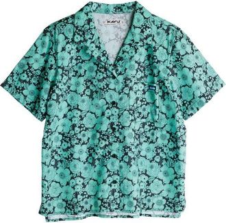 Kavu Cedar Springs Shirt - Womens in Green Bloom at Nordstrom, Size Medium