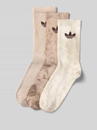 adidas Originals Socken aus Baumwoll-Mix im 3er-Pack in Hellbraun, Gr&ouml;&szlig;e 40-42