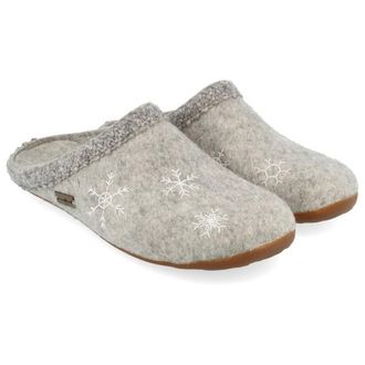 Haflinger Everest Snowflake Hausschuhe f&uuml;r Damen | grau