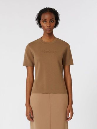 Max Mara Womens Adelio Sweater Hazelnut - Tan viscose - Size X-Small