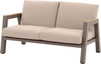 Hesperide Hesperide - Divano da giardino axiome a 2 posti in alluminio e poliestere, color pralina e beige - Hesp&eacute;ride