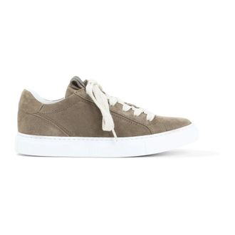 Brunello Cucinelli Brunello Cucinelli, Sneakers, female, Brown, Size: 7 1/2 US Suede Leather Sneakers