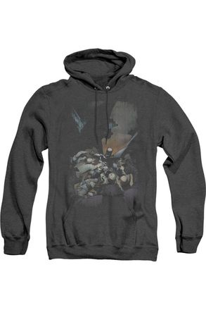 Gildan Batman 1 Adult Heather Hoodie / Hooded Sweatshirt