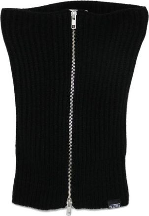 Maison Margiela Ribbed-knit Zip-up Scarf