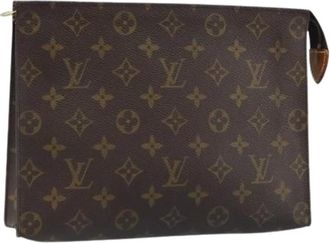 Louis Vuitton Pre-owned Clutches, female, Brown, Size: ONE SIZE Pre-owned Vintage Monogram Pouch