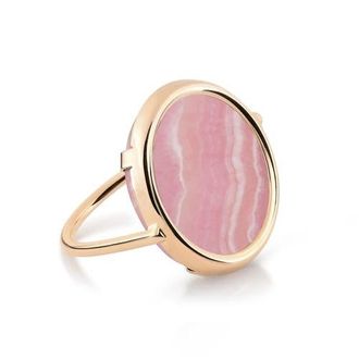 Ginette NY Disc Ring in Pink Rhodochrosite at Nordstrom, Size 7