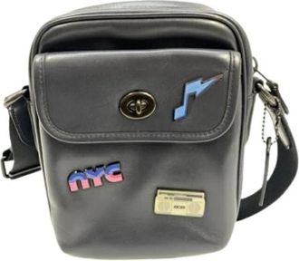 Coach Pre-owned Cross Body Bags, female, Blue, Size: ONE SIZE Pre-owned Shoulder Bag