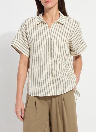 Lyss&eacute; Adley Linen Boxy Shirt