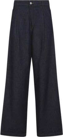 Dries Van Noten Wide-leg Jeans - Heren - Loose Fit Jeans - Blauw - W30 - Denim - Jeans