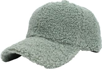 Generic Lamb Wool Baseball Cap for Men Women Sports Hats Warm Winter Outdoor Travel Features: Squints Baseball Hat (JN, One Size)