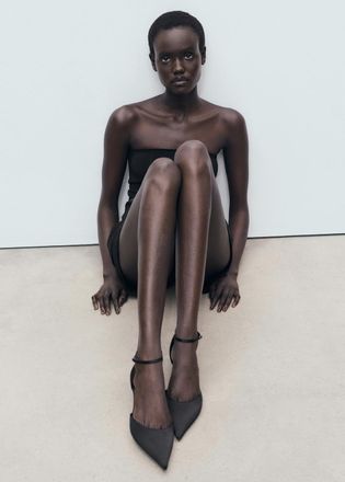 Mango Scarpe tacco kitten cinturino nero - Donna - 38 - MANGO