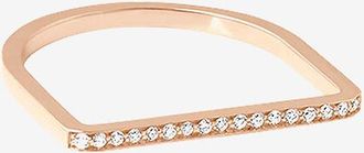 Vanrycke Ring aus Ros&eacute;gold und Diamanten Medellin