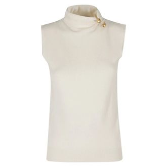 Alberta Ferretti Truien & Vesten, Dames, Wit, S, Wol, Top Lana Merino