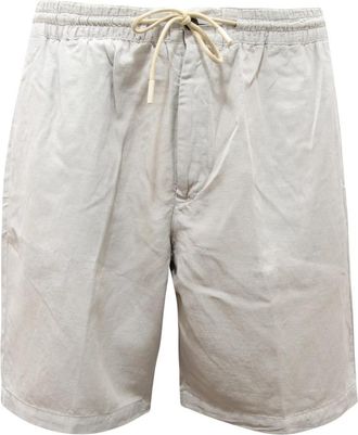 PT01 Linnen Bermuda Shorts in Torino Stijl - Heren - Korte Broeken - Grijs - XL - Linnen - Korte Broeken