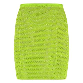 Santa Brands Rokken, Dames, Groen, M, Katoen, Mini Transparante Rok