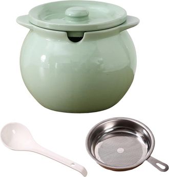 OEM Olla De Cer&aacute;mica Apta Para Uso Alimentario - Verde Leche