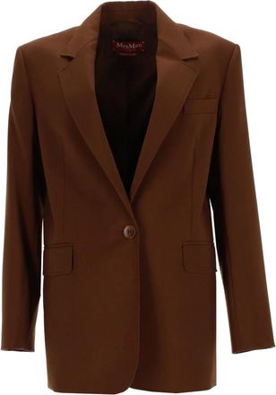 Max Mara Blazers, female, Brown, Size: XS Mstbalco Blazer