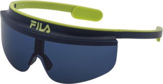 Fila Unisex SF9365 Sunglasses, Blue, 99, blue, 99 cm