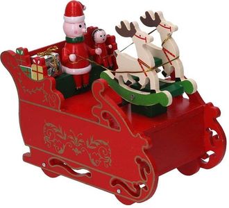 Vacchetti Vacchetti - Caja De M&uacute;sica De Madera Trineo Rojo Cm18x9h16
