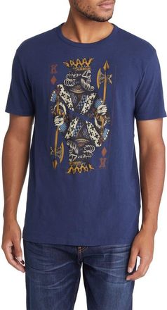 Lucky Brand King of Diamonds Graphic Tee in American Navy at Nordstrom, Size Large