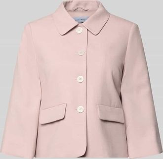 More & More More & More Regular Fit Blazer aus Viskose-Mix mit Pattentaschen in Rose, Gr&ouml;&szlig;e 34