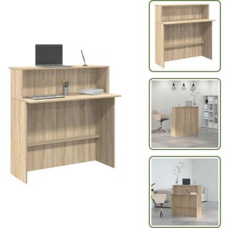 vidaXL Scrivania da hotel - vidaXL Scrivania per Reception Rovere Sonoma 100x50x103,5 cm in Legno Massello - Scrivania da clinica