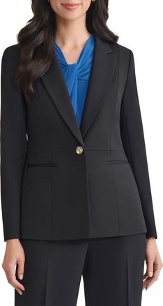 Kasper Peplum Blazer in Black at Nordstrom, Size 16P