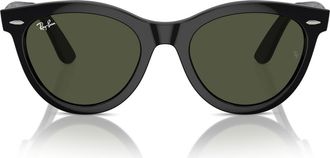 Ray-Ban Wayfarer Way 54mm Oval Sunglasses in Black at Nordstrom