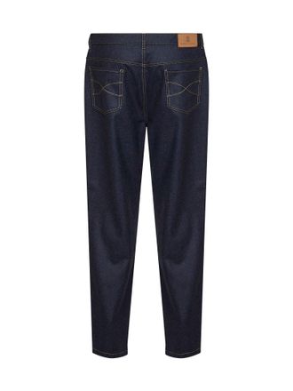 Brunello Cucinelli Mens Trousers Virgin Wool Flannel Blue
