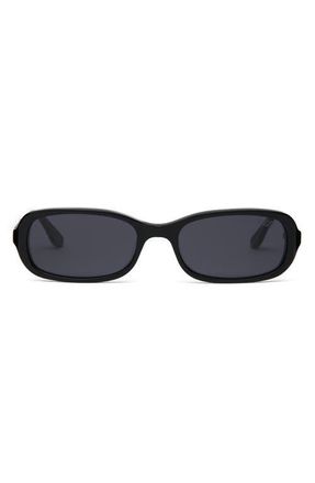 DEZI Cindy 54mm Oval Sunglasses in Black /Blackout at Nordstrom