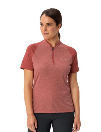 Vaude Funktionsshirt VAUDE WOMENS TAMARO HZ SHIRT IV, Damen, Gr. 36, rot (brick), Obermaterial: 100% Polyester, Shirts Funktionsshirt, f&uuml;r Radsport und Outd