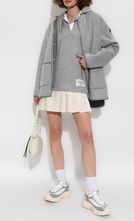 Moncler Dress With Collar, Womens, Grey