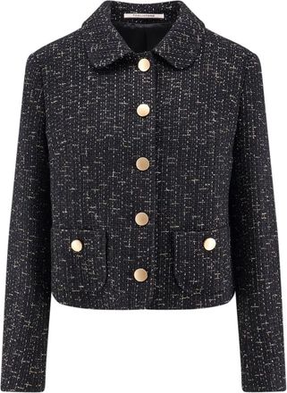 Tagliatore Giacca Corta in Tweed Idelle - - Jackets - Donna - Nero - S