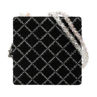 Chanel Pre-owned Gestructurede Schoudertas - Dames - Pre-owned - Zwart - Maat: ONE Size
