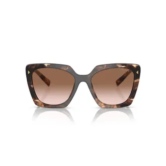 Prada 0pr 23zs Oversized Square Frame Tortoiseshell Sunglasses